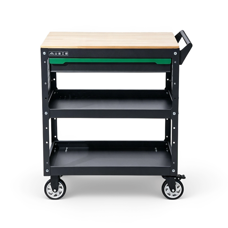 Single Drawer Two-Tier Parts Cart
